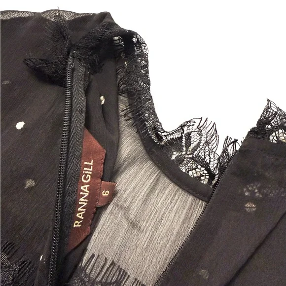 Anthropologie Ranna Grill Brett Embellished Maxi Dress Size 6 - Picture 5 of 6